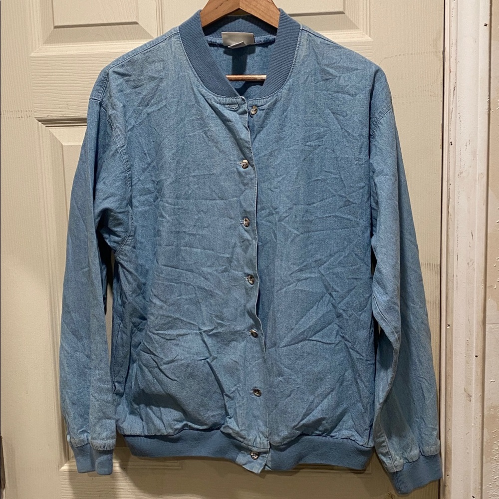 Oshkosh blue Bomber Jacket. size L